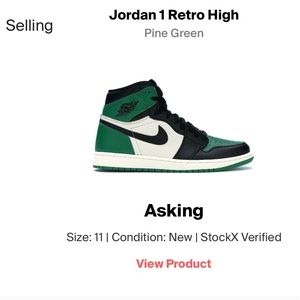 Jordan 1 Retro High Pine Green